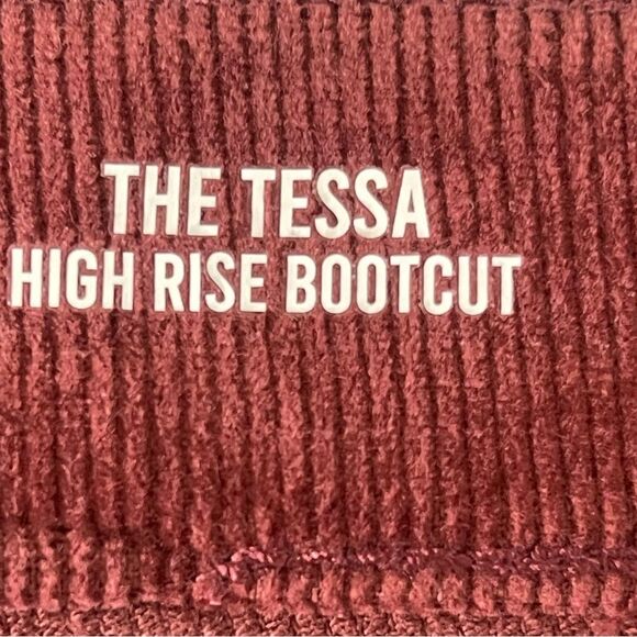 Dusty Rose Corduroy Flare Pants - Picture 7 of 9